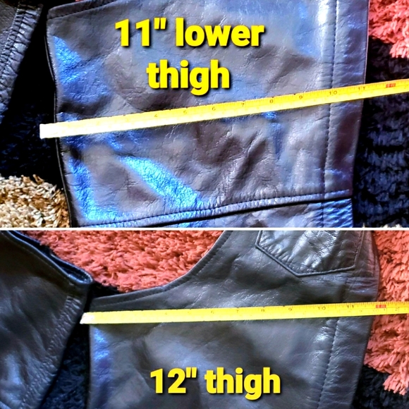 COPY - Genuine Black Leather Chaps  BARNEYS - Picture 15 of 16